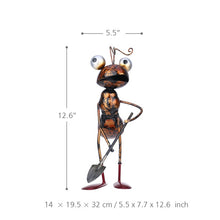 Load image into Gallery viewer, Tooarts 13inch Ant garden decor Iron garden decoration outdoor With Removable Bucket Succulent Flower Pot Trinket Storage
